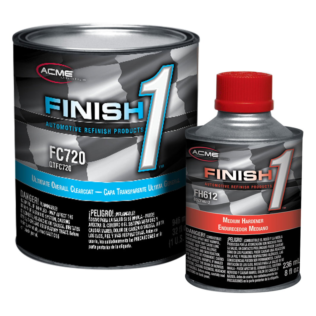 Finish 1 - Ultimate Overall Clearcoat with Medium Hardener - Quart Kit