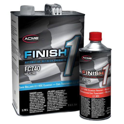 ACME Sherwin-Williams Finish 1 - Super Brillante 2.1 VOC Clearcoat with 2.1 VOC Clearcoat Hardener - Medium - Gallon Kit