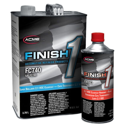 Finish 1 - Super Brillante 2.1 VOC Clearcoat with 2.1 VOC Clearcoat Hardener - Slow - Gallon Kit