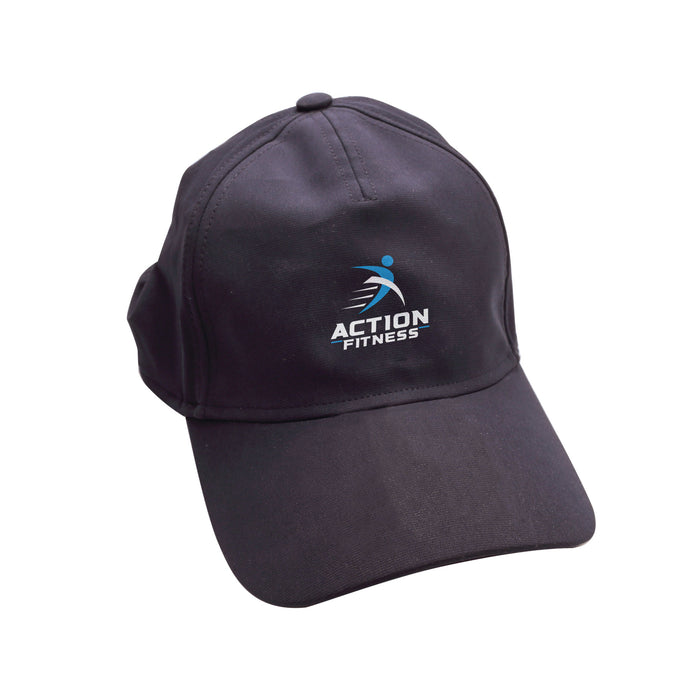 Action Fitness Adult Poplin Twill Adjustable Cap Black