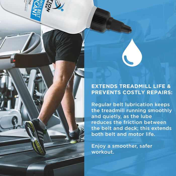 Action Fitness 100% Silicone Treadmill Belt Lubricant, 4-Ounce Bottle TCP Global Action Fitness 100% Silicone Treadmill Belt Lubricant, 4-Ounce Bottle TCP Global