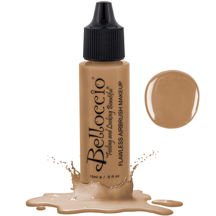 LATTE Color Shade Belloccio Professional Airbrush Makeup Foundation, 1/2 oz.