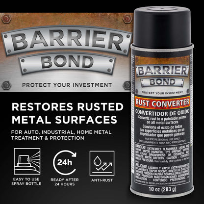 Rust Converter, 10-Ounce Spray Rust Remover for Metal - For Auto, Industrial, Home Metal Treatment & Protection