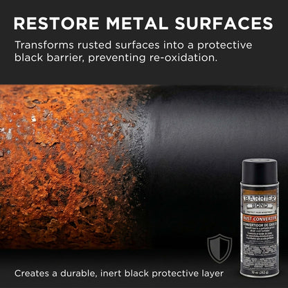 Rust Converter, 10-Ounce Spray Rust Remover for Metal - For Auto, Industrial, Home Metal Treatment & Protection