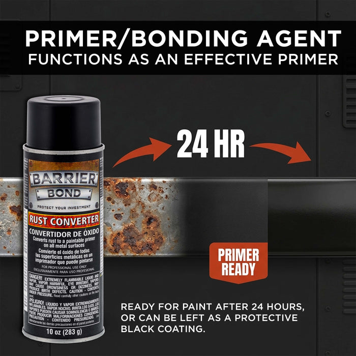 Rust Converter, 10-Ounce Spray Rust Remover for Metal - For Auto, Industrial, Home Metal Treatment & Protection