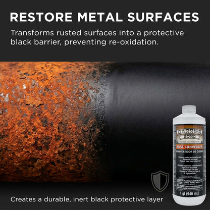 Rust Converter & Metal Primer 1-Quart - Rust Inhibitor, Metal Treatment & Protection for Auto, Industrial, Home