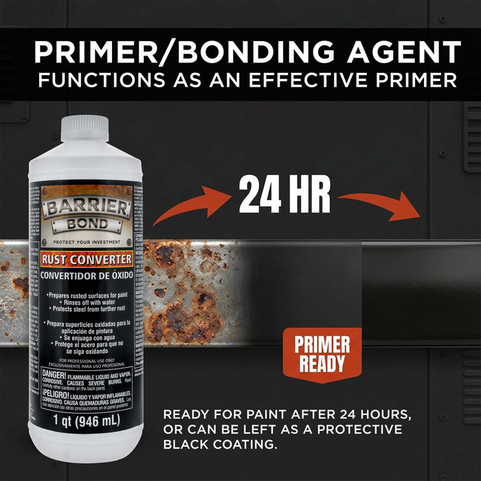 Rust Converter & Metal Primer 1-Quart - Rust Inhibitor, Metal Treatment & Protection for Auto, Industrial, Home