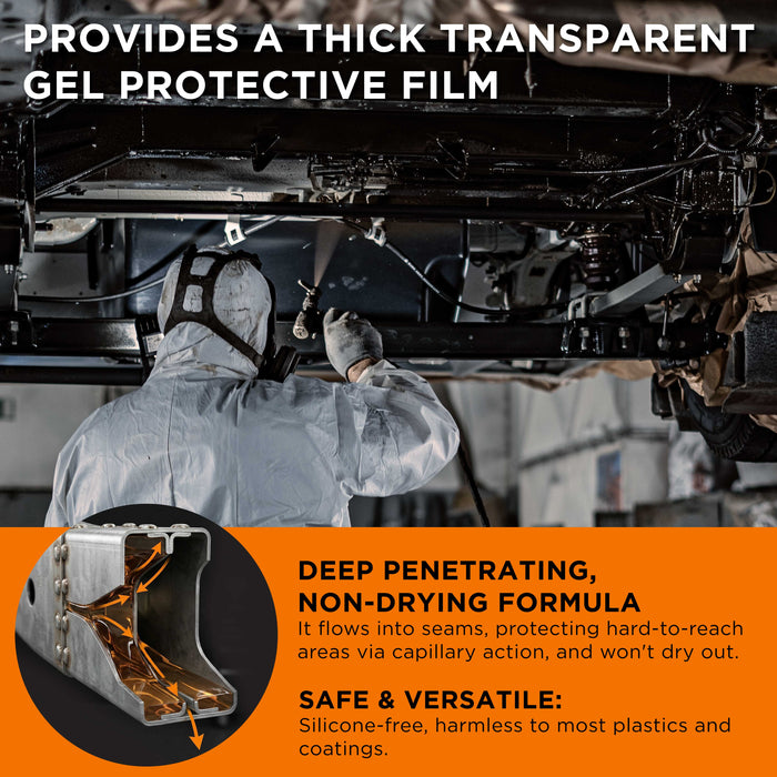 No-Drip Undercoating, 1 Gallon, Premium Rust Inhibitor, Rust Prevention Coating, Undercoating for Vehicles