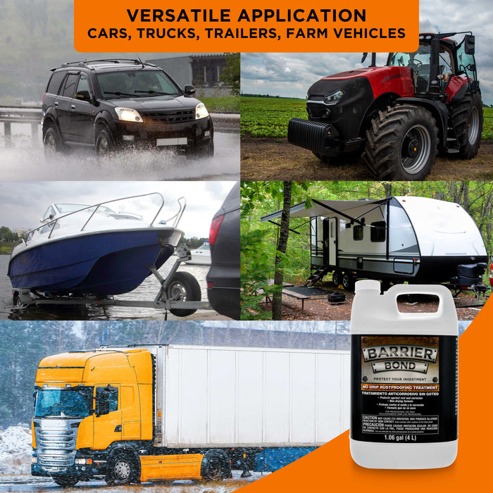 No-Drip Undercoating, 1 Gallon, Premium Rust Inhibitor, Rust Prevention Coating, Undercoating for Vehicles