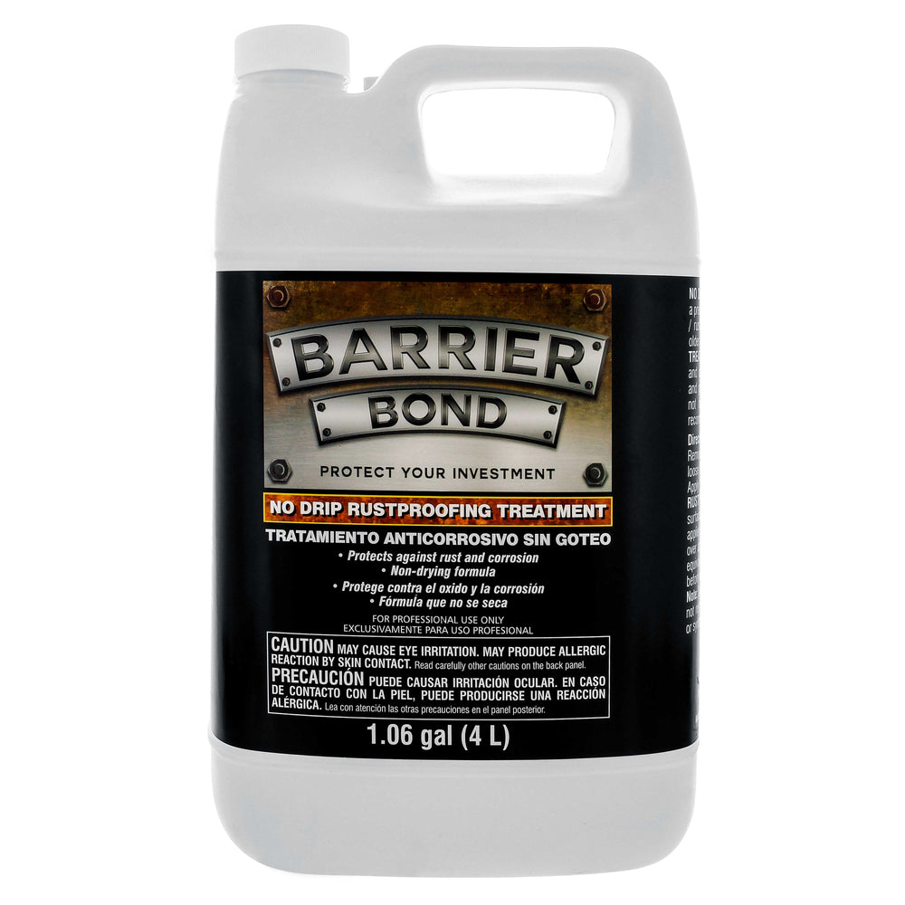 Barrier Bond - NO-DRIP Rust-Proofing Coating - 1 Gallon Container of Rust Inhibitor/Preventor Amber Color - Anti-Corrosive and Anti-Rust Qualities