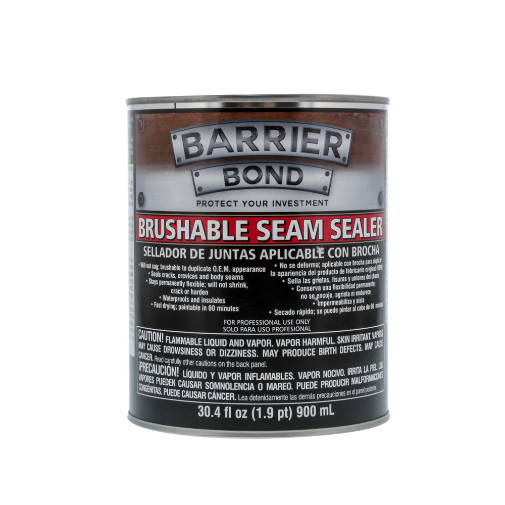 Barrier Bond Brushable Seam Sealer - Quart Can with 30.4 Fluid Ounces - Automotive Brush on Body Seams, Joints, Floors, Trunks - Autobody Repair