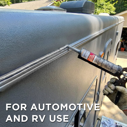 Automotive Seam Sealer, 10.1oz Tube, Gray Polyurethane Sealant, Car & Panel Bond