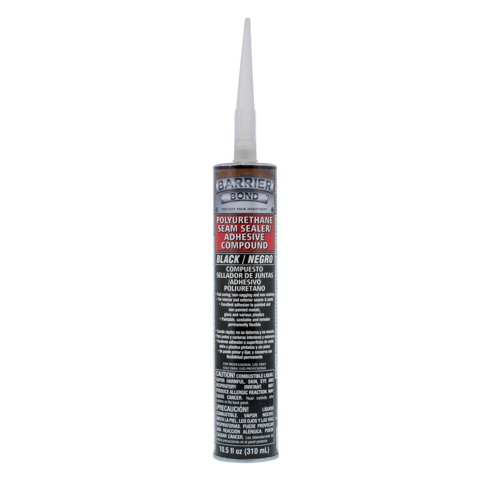 Black Polyurethane Seam Sealer Adhesive Compound - 10.5 fl. Ounce Tube