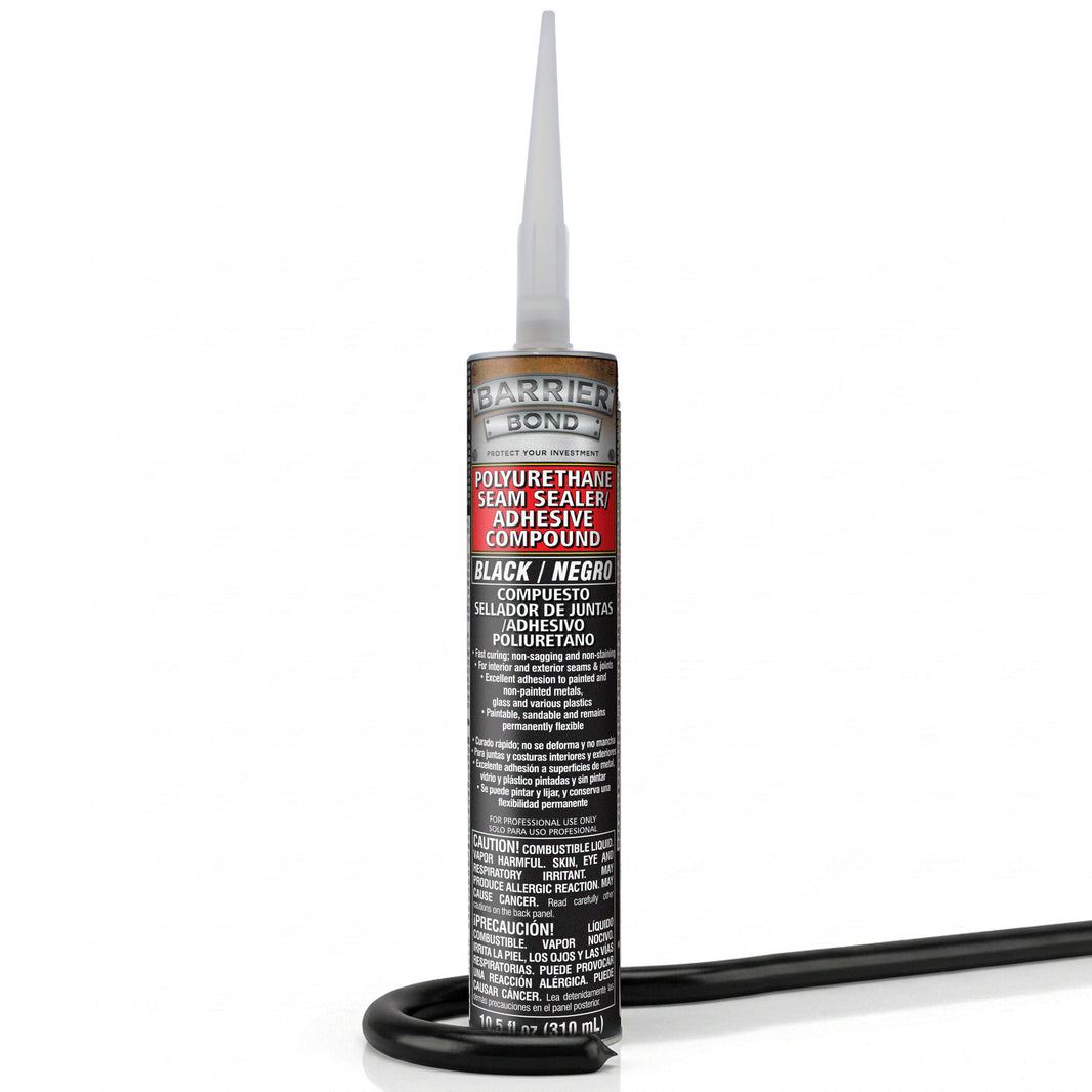 Seam Sealant/Adhesive, 10.5oz Cartridge, Black Polyurethane Seam Sealer, Automotive RV Sealant