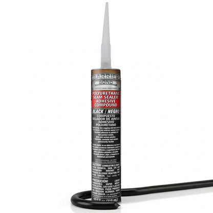 Seam Sealant/Adhesive, 10.5oz Cartridge, Black Polyurethane Seam Sealer, Automotive RV Sealant