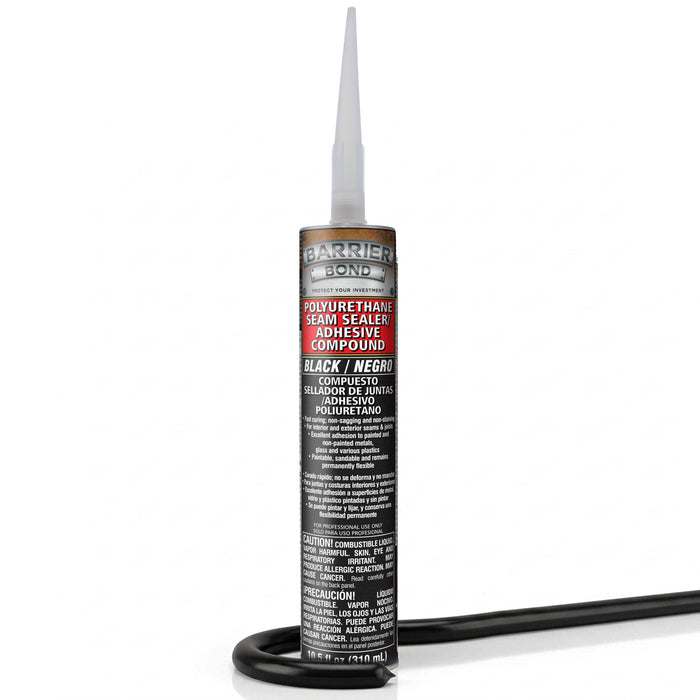 Seam Sealant/Adhesive, 10.5oz Cartridge, Black Polyurethane Seam Sealer, Automotive RV Sealant