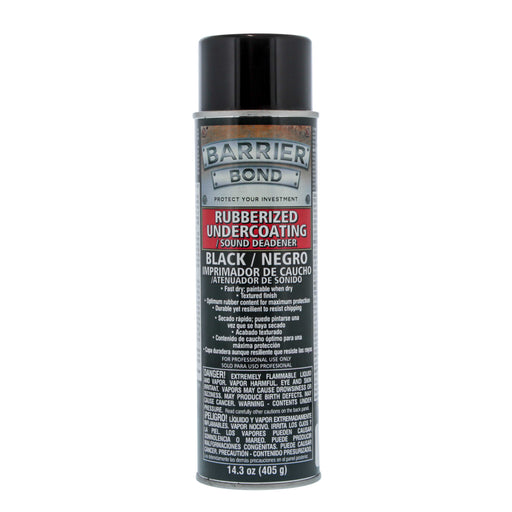 Rubberized Undercoating Sound Deadener, 14.3oz Black Spray, Undercoating for Vehicles