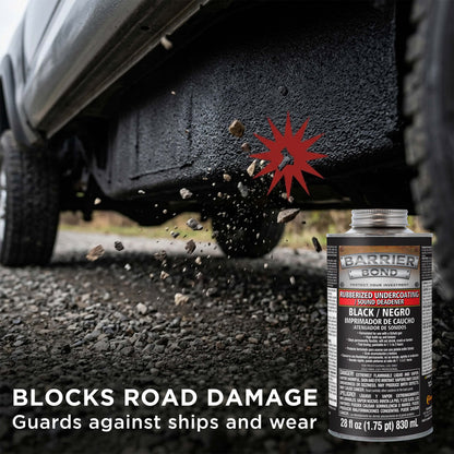 Rubberized Undercoating Sound Deadener Kit, 28oz 4-Pack, Black Spray, Vehicle Undercoating, with Spray Gun