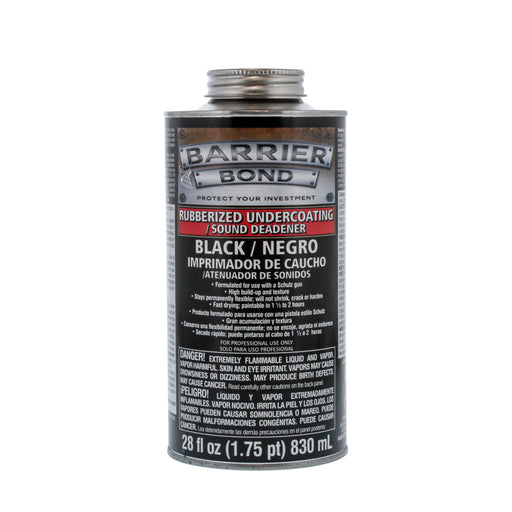 Black Rubberized Undercoating Sound Deadener - 28 fl. Ounces