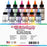 2-Ounce 12-Color Airbrush Cake Color Kit with USA Color Mixing Wheel
