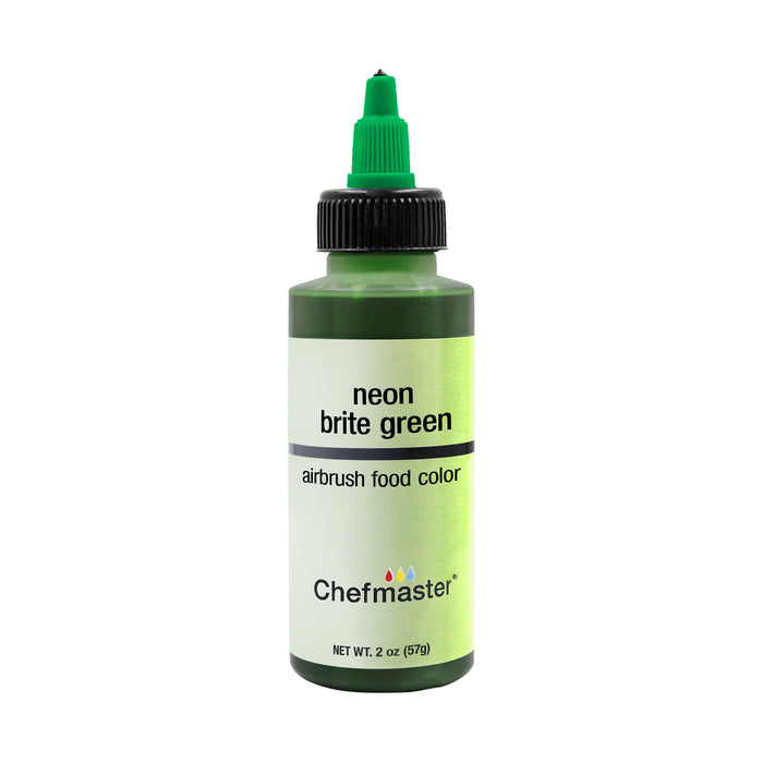 Neon Brite Green, Airbrush Cake Food Coloring, 2 fl oz.