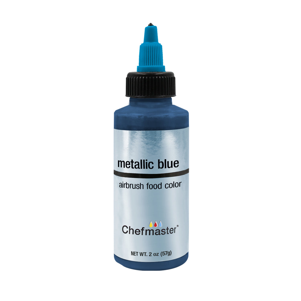 Metallic Blue, Airbrush Cake Food Coloring, 2 fl oz.