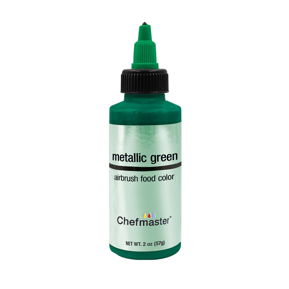 Metallic Green, Airbrush Cake Food Coloring, 2 fl oz.