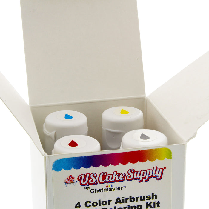 Chefmaster 4-Color 19ml Airbrush Cake Color Set