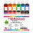 12 Color Food and Slime Coloring Liqua-Gel Decorating Kit U.S. Art Supply Food Grade, 0.75 fl. oz. (20ml) Bottles, Non-Toxic Primary Popular Colors