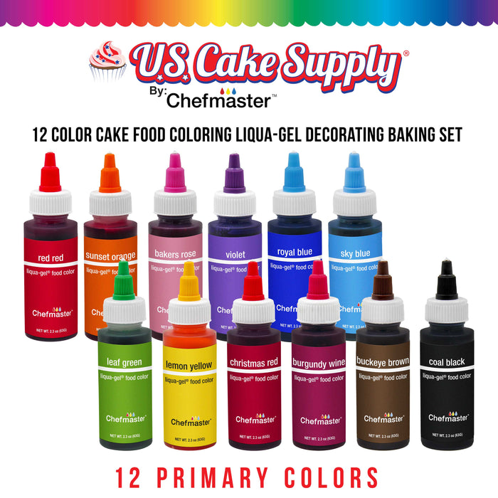 Variety Pack, Liqua-Gel, 2.3 oz. with 4" Color Wheel