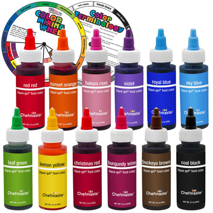 Variety Pack, Liqua-Gel, 2.3 oz. with 4" Color Wheel