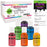 6 Neon Colors Food and Slime Coloring Liqua-Gel Decorating Kit U.S. Art Supply Food Grade, 0.75 fl. oz. (20ml) Bottles, Non-Toxic Neon Colors