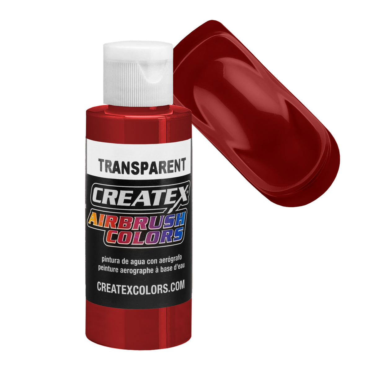 2-Oz. Createx Deep Red Transparent Airbrush Color — TCP Global