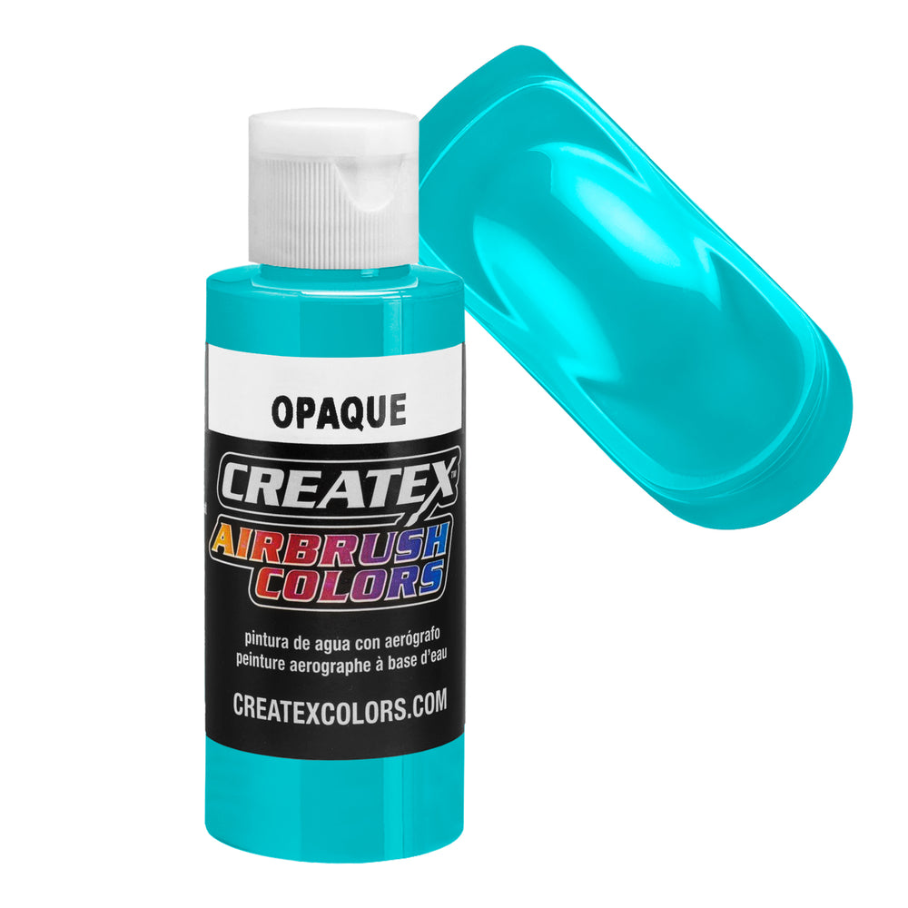 2-Oz. Createx Opaque Aqua Opaque Airbrush Color — TCP Global