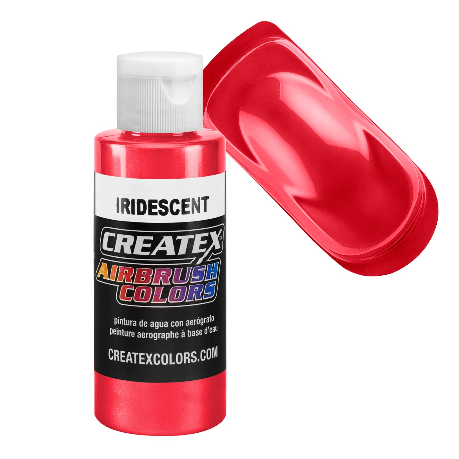 4-Oz. Createx Iridescent Red Iridescent Airbrush Color — TCP Global