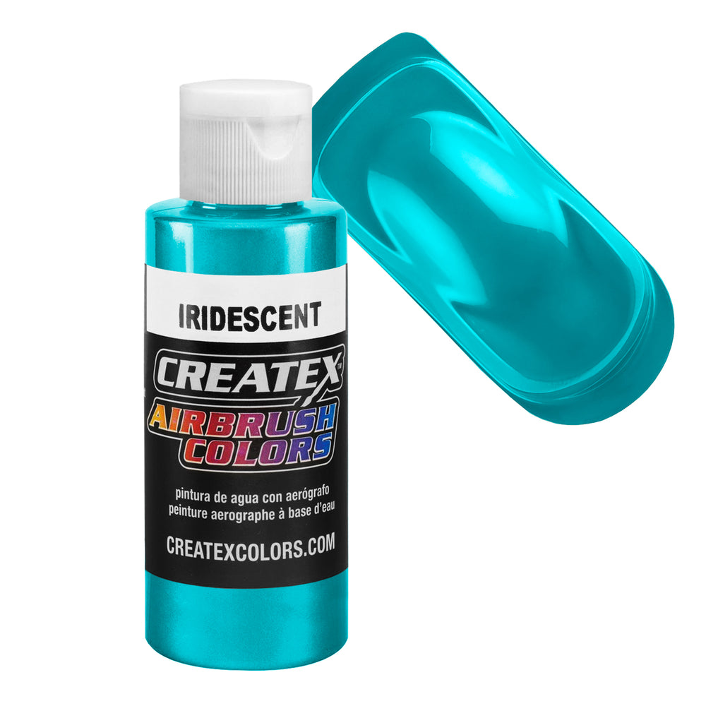4-Oz. Createx Irid Turquoise Iridescent Airbrush Color — TCP Global