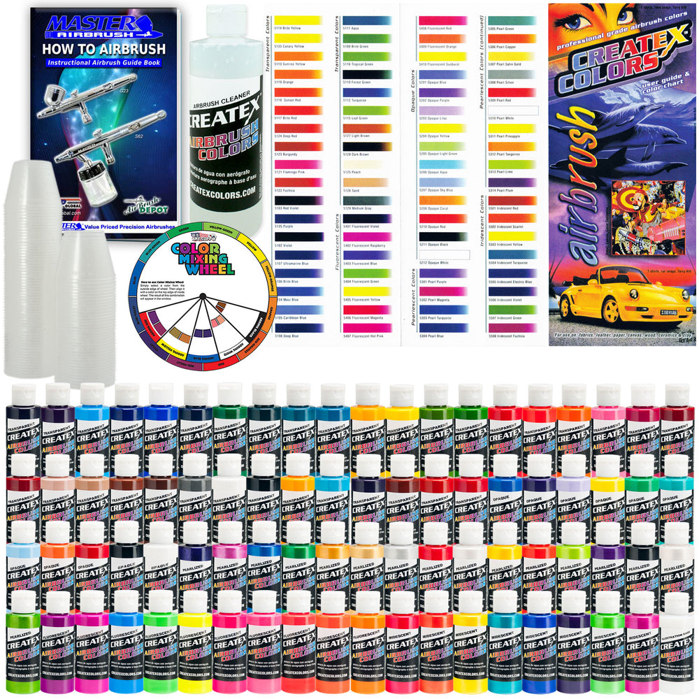 All 80 Colors Airbrush Paint Set, 2 Oz. Bottles — TCP Global