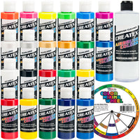 Createx Colors Airbrush Paint - 22 Colors and Cleaner - 2 oz