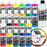 Createx Colors Airbrush Paint - 22 Colors and Cleaner - 2 oz