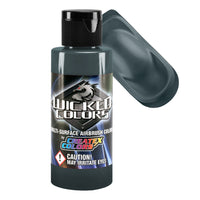 Gray - Wicked Colors Airbrush Paint, Semi-Gloss Finish, 2 oz.