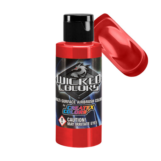 Scarlet - Wicked Detail Semi Opaque Colors Airbrush Paint, Matte Finish, 2 oz.