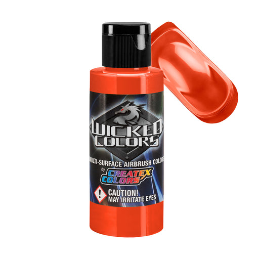 Orange - Wicked Detail Semi Opaque Colors Airbrush Paint, Matte Finish, 2 oz.