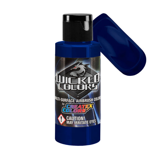 Cerulean Blue - Wicked Detail Semi Opaque Colors Airbrush Paint, Matte Finish, 2 oz.