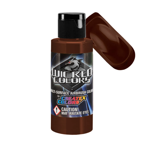 Burnt Sienna - Wicked Detail Semi Opaque Colors Airbrush Paint, Matte Finish, 2 oz.