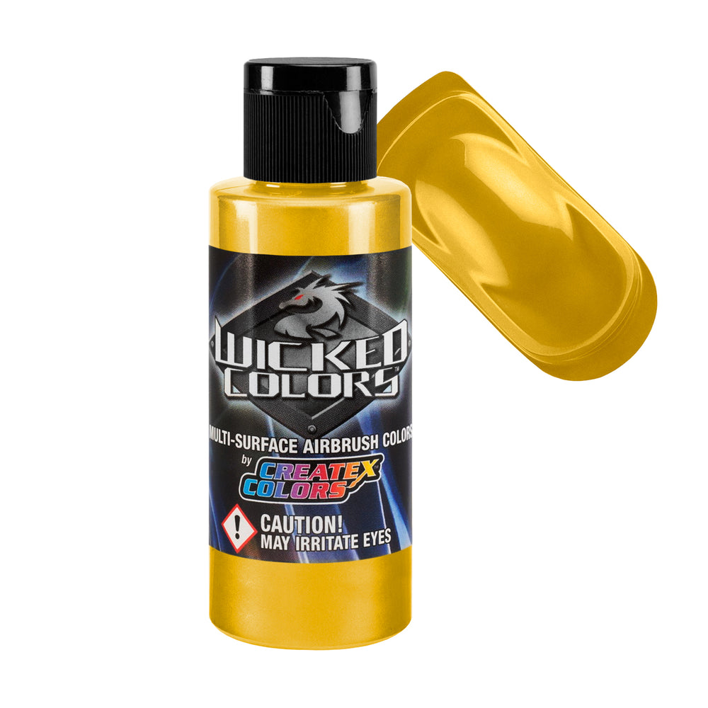 Yellow - Wicked Pearlized Colors Airbrush Paint, 2 oz.