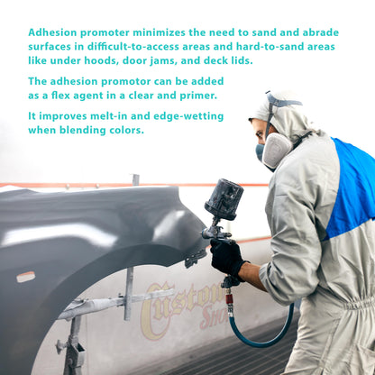 Premium Universal Adhesion Promoter and Tie Coat, 1 Quart - Paint Provides Superior Adhesion to Metal, Plastic, Fiberglass, Flex Agent - 50 State VOC