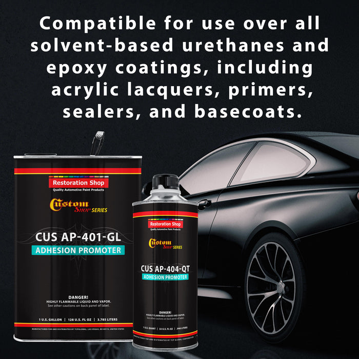 Premium Universal Adhesion Promoter and Tie Coat, 1 Quart - Paint Provides Superior Adhesion to Metal, Plastic, Fiberglass, Flex Agent - 50 State VOC Compliant for Autobody and Industrial