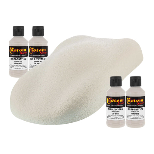 3 oz (GM White Color) Urethane Tint Concentrate for Tinting Truck Bed Liner Coatings (Pack of 4)