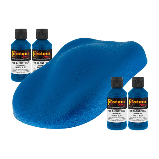 3 oz (Safety Blue Color) Urethane Tint Concentrate for Tinting Truck Bed Liner Coatings (Pack of 4)