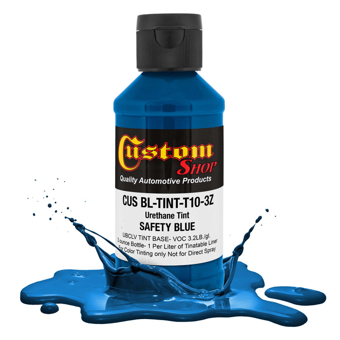 3 oz (Safety Blue Color) Urethane Tint Concentrate for Tinting Truck Bed Liner Coatings - Use in Most Tintable Sprayable and Rollable Liner Brands